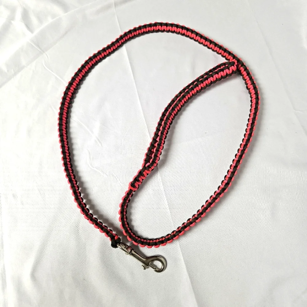 Handmade 550 Parcord Braided Dog‎ Leash Pink Camo